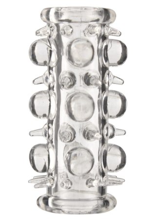 Stymulująca kobiety żelowa sex nakładka na penisa