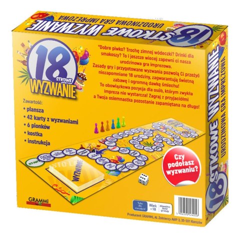Wyzwanie gra planszowa na imprezę 18stkę prezent