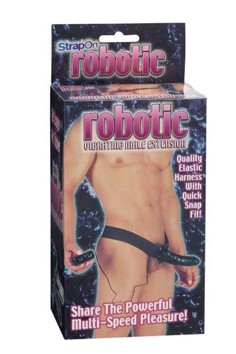 Proteza-ROBOTIC MALE STRAP-ON BLACK