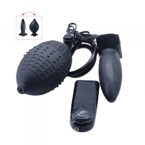 Wibrujący korek analny sex zatyczka pompowana 11cm