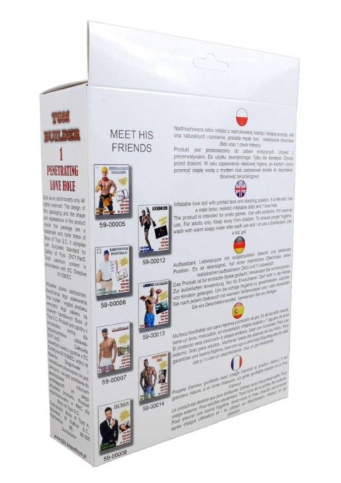 Lalka męska dmuchana facet czarny z penisem 165cm