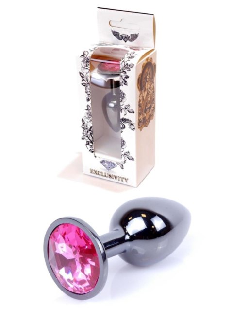 Plug korek analny stalowy z kryształem 2,7cm
