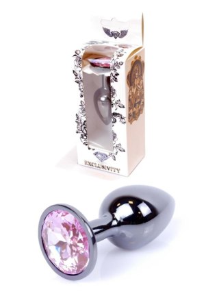 Plug korek analny stalowy z kryształem 2,7cm