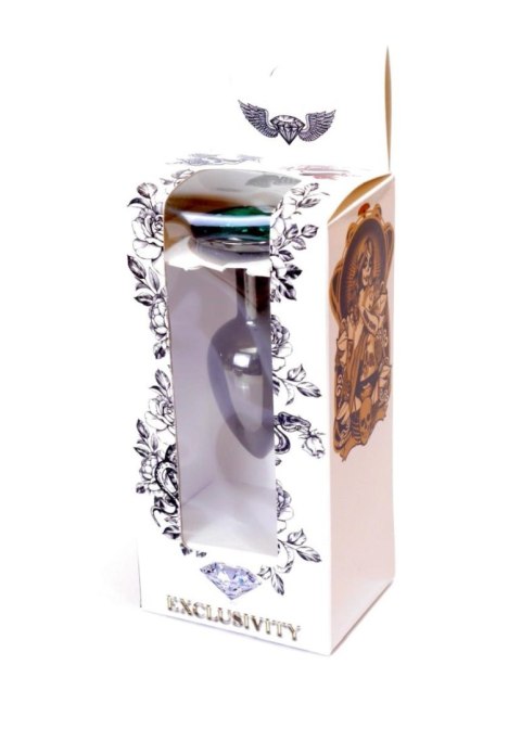 Sex plug korek analny stalowy z kryształem 2,7cm