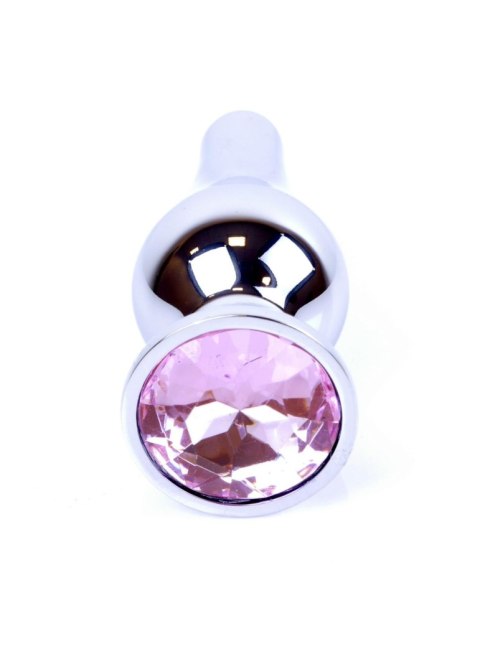 Stalowy korek analny wąski plug metal diament 9cm
