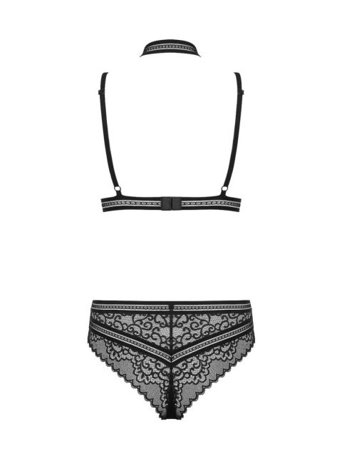 Komplet obroża biustonosz figi sex obsessive l/xl