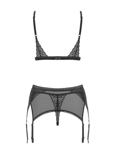 Sexy komplet biustonosz pas stringi obsessive s/m