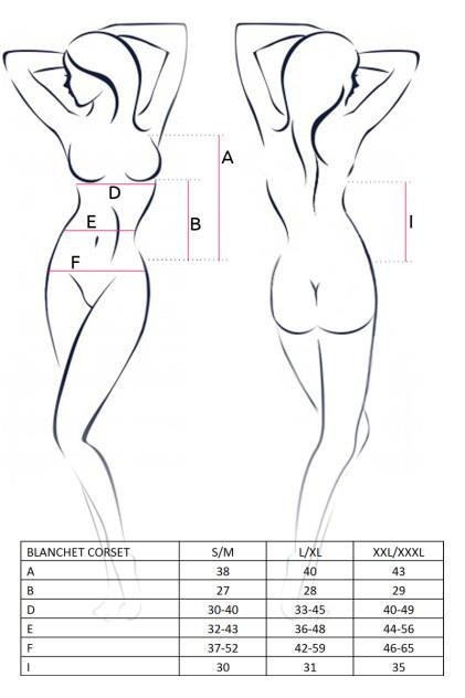 Bielizna-BLANCHET CORSET cream L/XL - Casmir