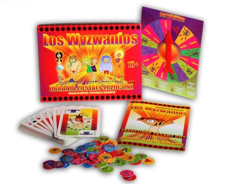 Zestaw 4 gry rozbierane imprezowa los wyzwanios