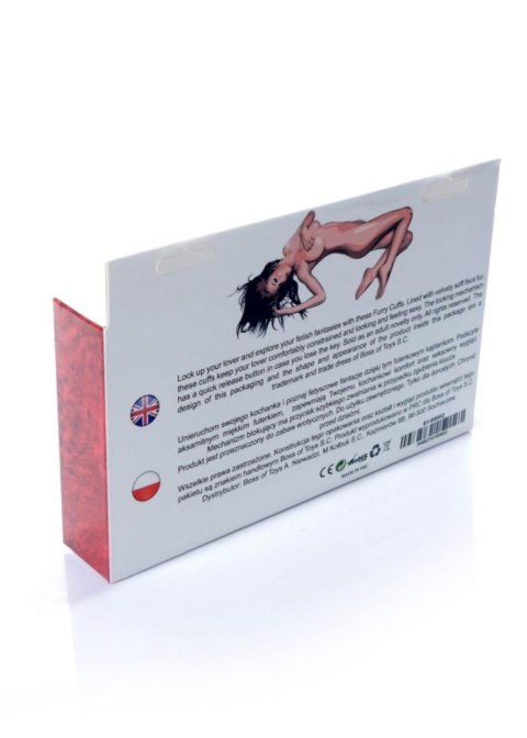 Stalowe kajdanki z miękkim futerkiem pluszowe sex