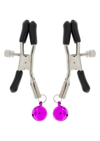 Metalowe zaciski na sutki z dzwoneczkami bdsm sex