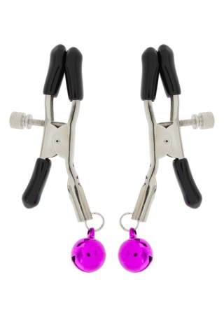 Metalowe zaciski na sutki z dzwoneczkami bdsm sex