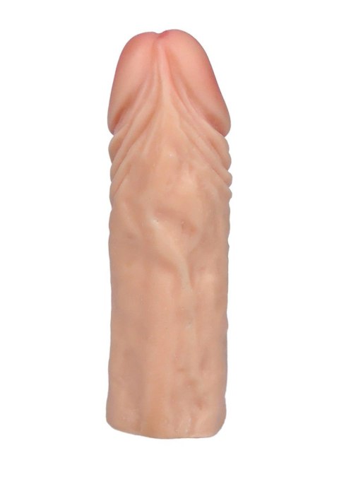 Wydłużająca sex nakładka z cyberskóry na penisa