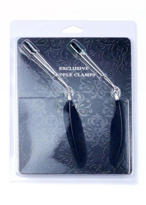 Szczypce na sutki zaciski pióra bondage bdsm