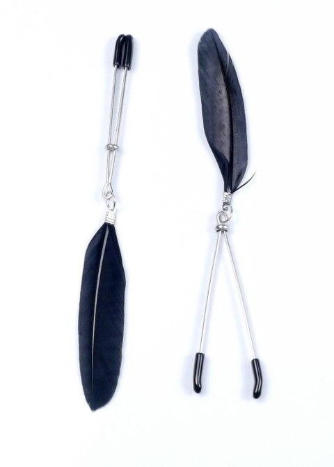 Szczypce na sutki zaciski pióra bondage bdsm