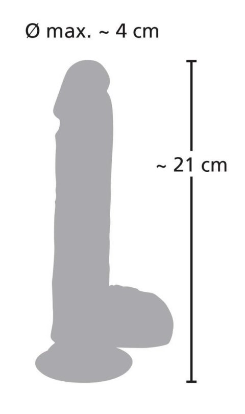 Dildo realistyczne posuw przyssawka 8trybów 21cm
