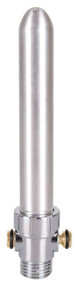 Końcówka do prysznica z dyszami srebrna 15,5 cm