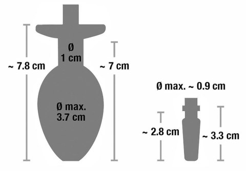Korek analny tunel z plugiem do cewki pissing bdsm