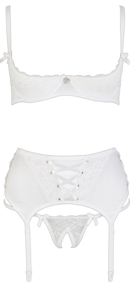 Shelf Bra Set white 80C/M