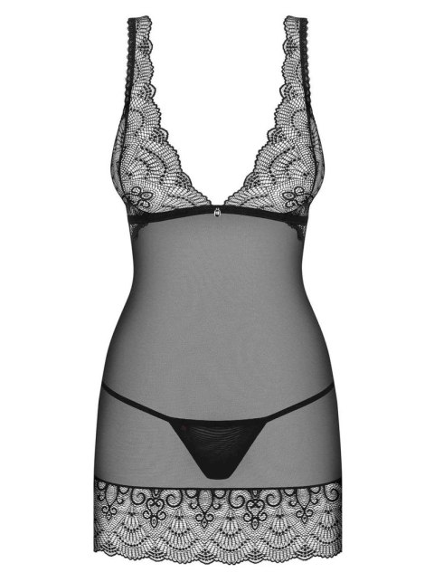 Koszulka koronkowa stringi komplet obsessive s/m