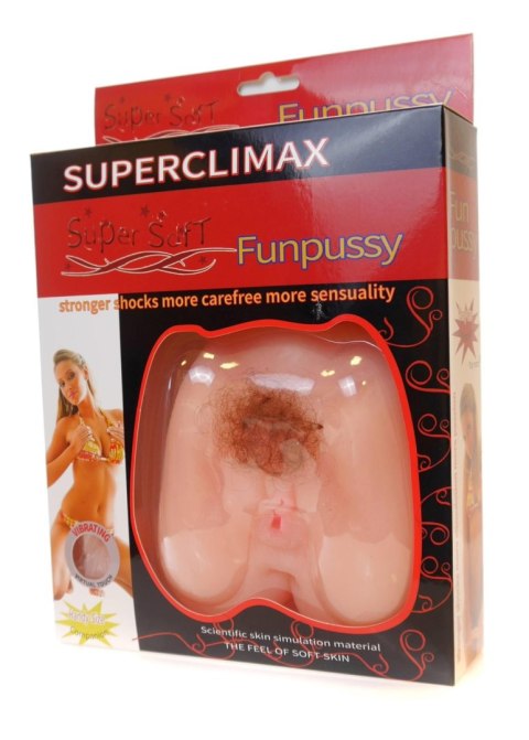 Wibrujący masturbator sztuczna pochwa 2 dziury