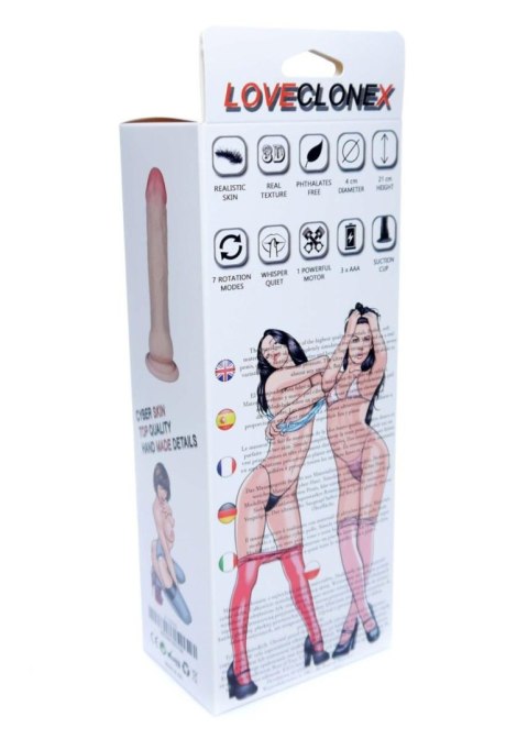 Realistyczny jak penis dildo cyberskóra 21cm