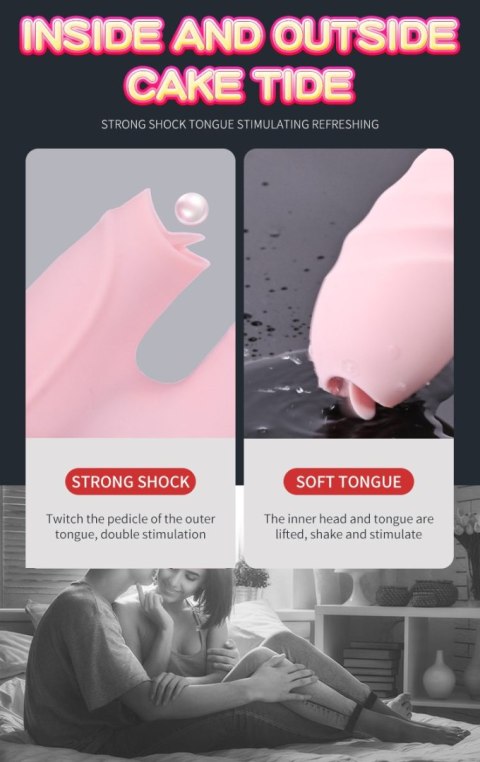 Wibrator króliczek masażer posuw podgrzewany 22cm