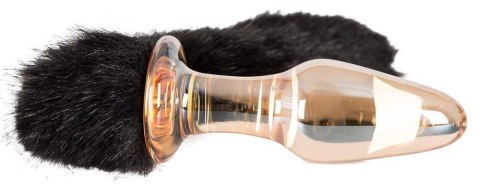 Szklany korek analny plug zatyczka z sex ogonem