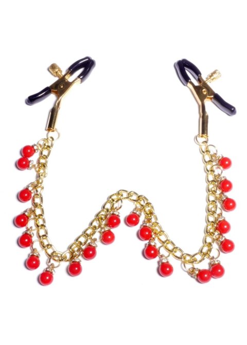 Zaciski na sutki z łańcuszkiem ozdobne sex bdsm