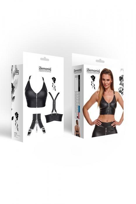 Bielizna - BRZITAI001 top czarny rozmiar M