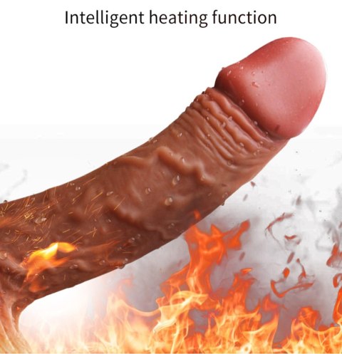 Wibrator podgrzewanie rotacja posuw 21cm 10 trybów