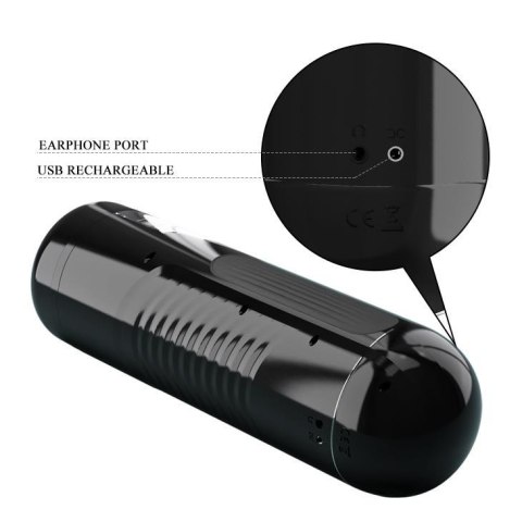 Masturbator sztuczna pochwa rotacja posuw dźwięki