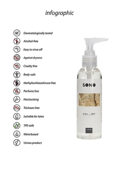 Żel nawilżający sex analny wodny lubrykant 150ml