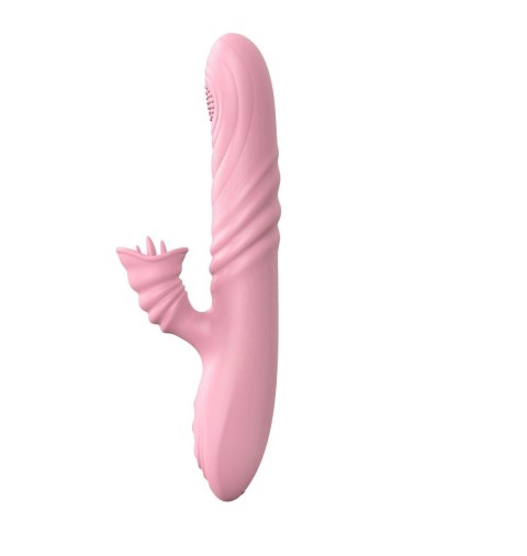 Wibrator posuwisty z sex masażerem 20 trybów 23cm