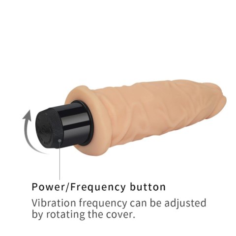 Wibrator naturalny żylasty penis z wibracją 20 cm