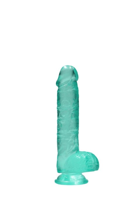 Zielone dildo do penetracji pochwy i anusa 17 cm