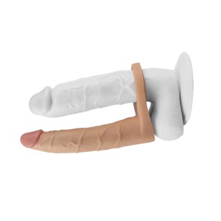 Gumowy strap-on sztuczny penis sex analny 17,5 cm