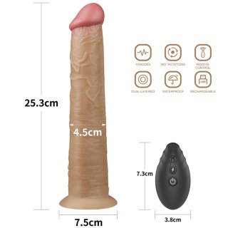 Realistyczne silikonowe żylaste sex dildo 26 cm