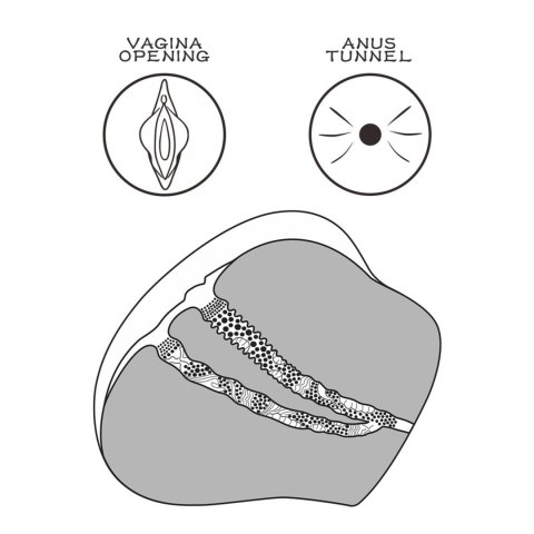 Jędrna dupka dwie dziurki ciasna cipka odbyt