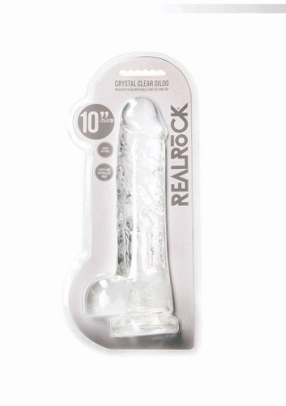 Duży przezroczysty żylasty penis grube dildo 24 cm