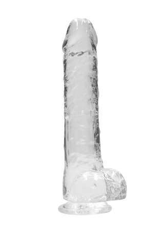 Duży przezroczysty żylasty penis grube dildo 24 cm