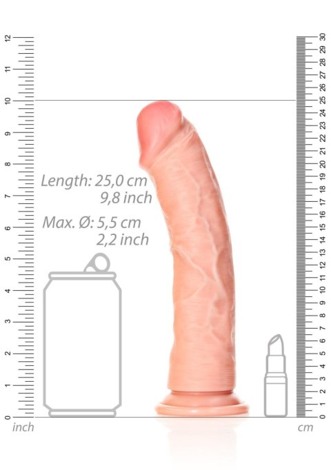 Silikonowe duże dildo z mocną przyssawką 25 cm
