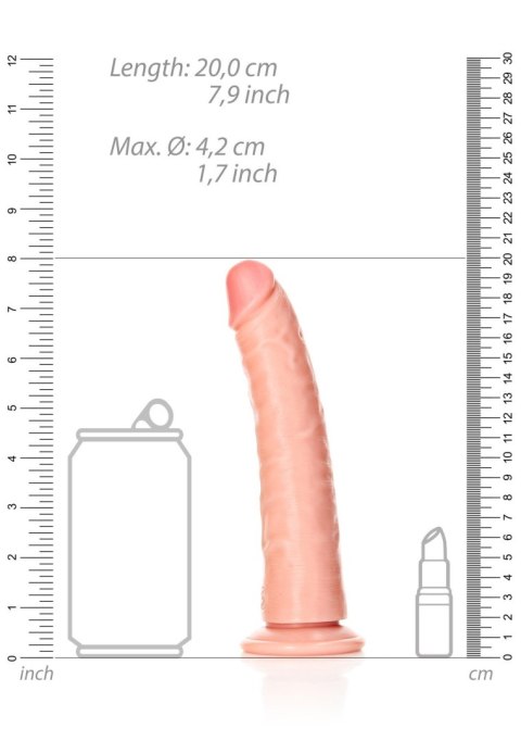 Slim Realistic Dildo with Suction Cup - 7""/ 18 cm