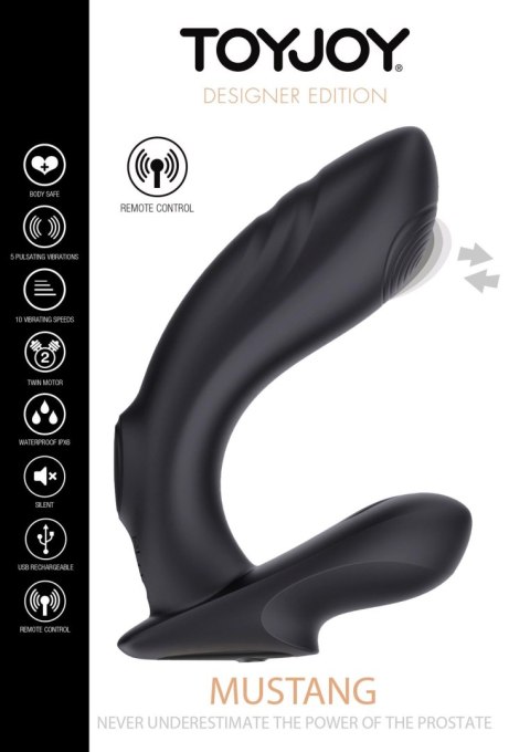 Masażer sex stymulator prostaty 10+5 trybów 12 cm