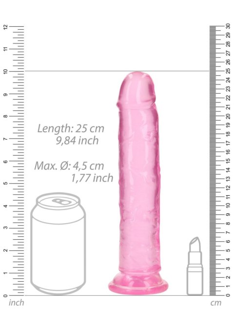 Żelowe dildo z przyssawką waginalne i analne 23 cm sztuczny penis