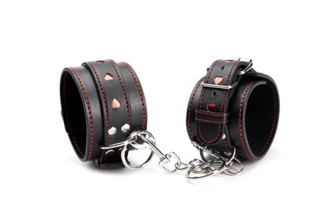 Kajdanki na kostki w serduszka