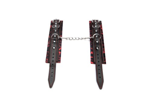 Kajdanki z gepardzim wzorem