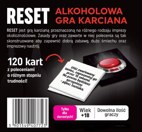 Imprezowa gra alkoholowa polecenia wyzwania reset