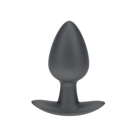 Smooth Silicone Anal Plug - Medium - 3.1 / 7,9 cm - Gunmetal