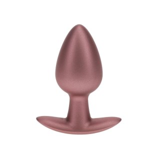 Smooth Silicone Anal Plug - Medium - 3.1 / 7,9 cm - Rose Gold
